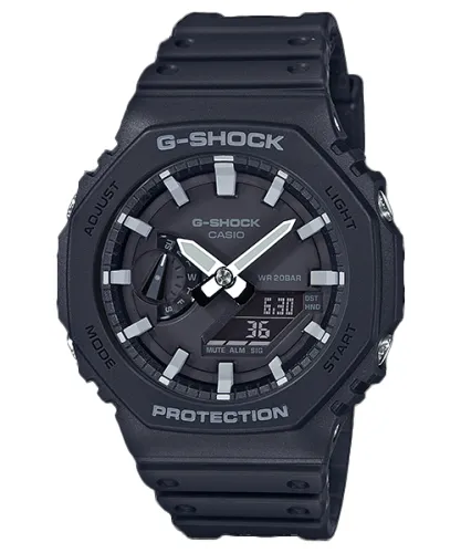 G-Shock negro, modelo octagonal