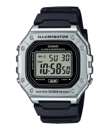 Casio de color rojo y negro