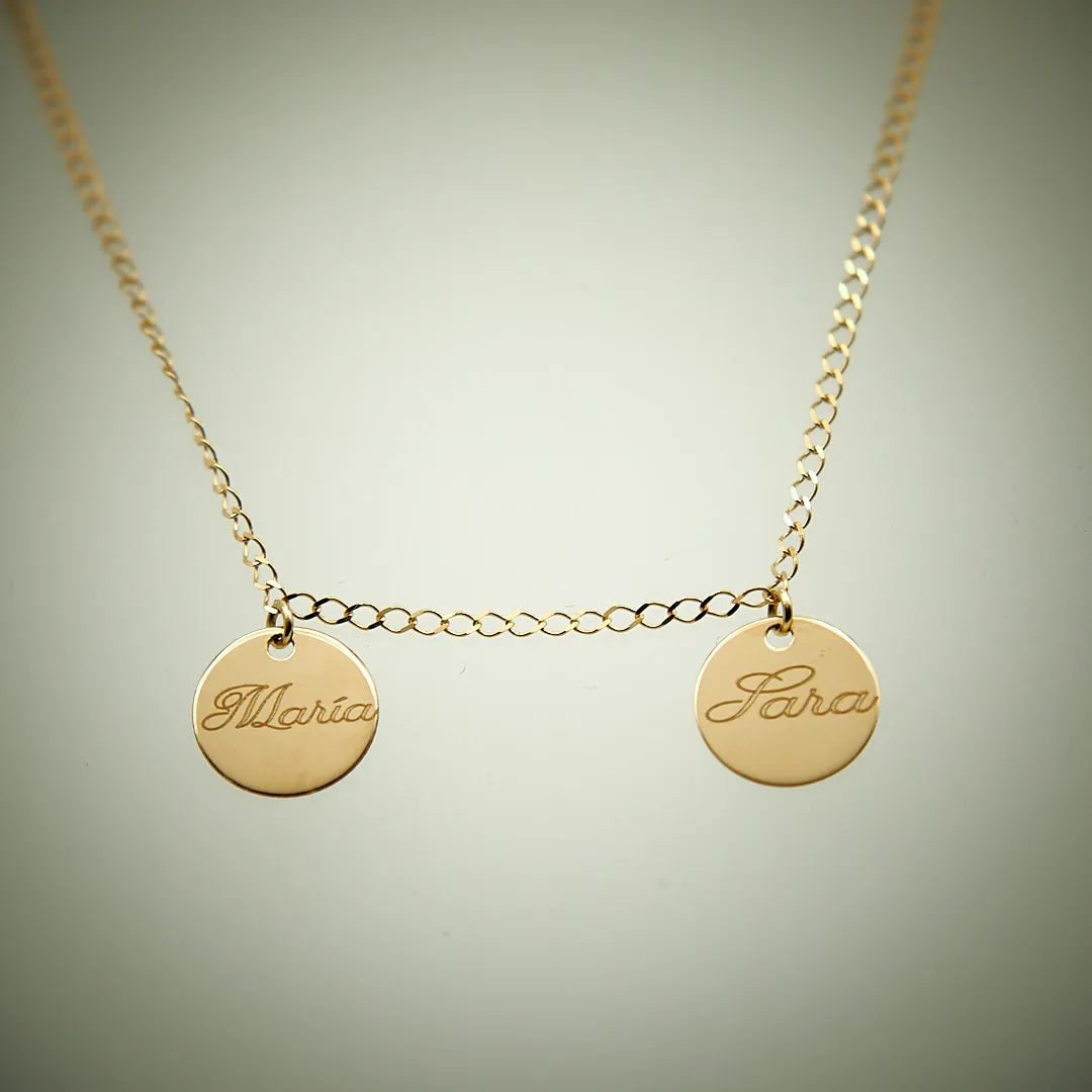 Colgante de oro personalizado