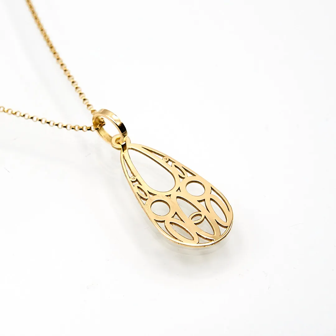 Colgante de oro de diseño propio